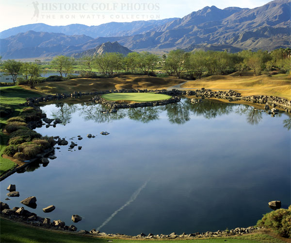 The 17th Hole at PGA West Historic Golf Photos