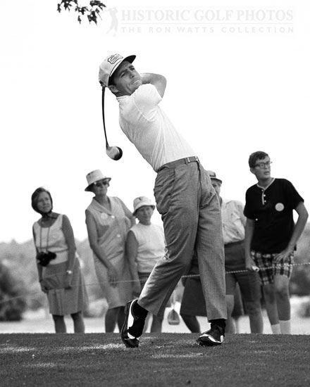 Gary Player teeing off - 1965 Thunderbird Classic - Historic Golf Photos