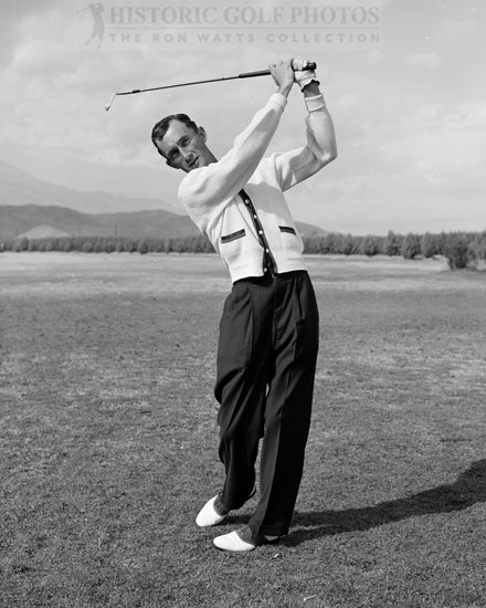 Gardner Dickinson swing 1955 - Historic Golf Photos