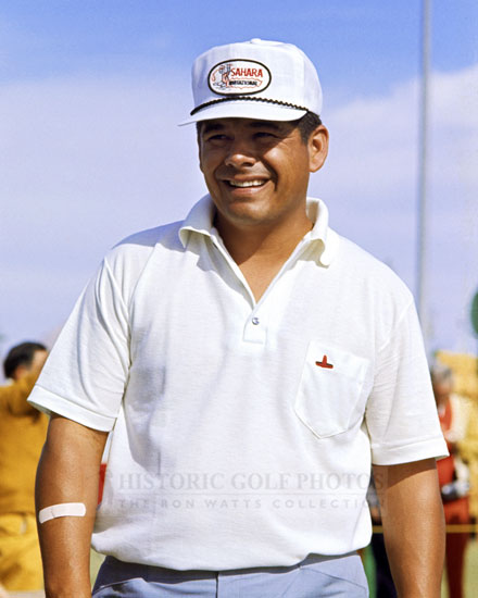 Lee Trevino close-up, 1969 Sahara - Historic Golf Photos