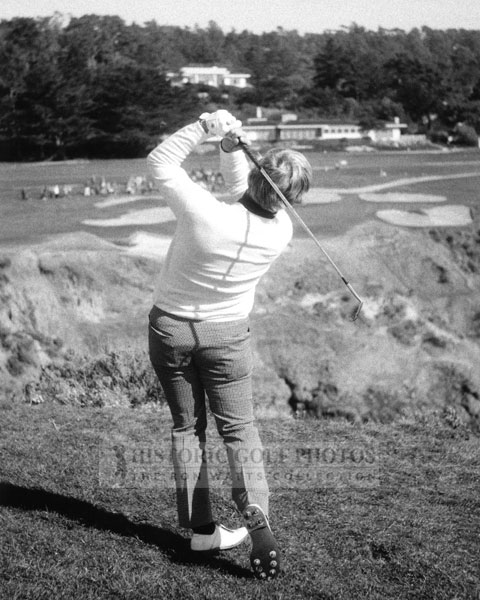 Jack Nicklaus sequence, at Pebble Beach,1973 - Historic Golf Photos