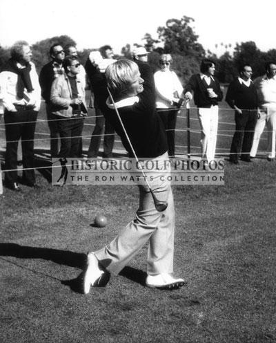 Jack Nicklaus sequence at Riviera, 90? 10th - Fe - Historic Golf Photos